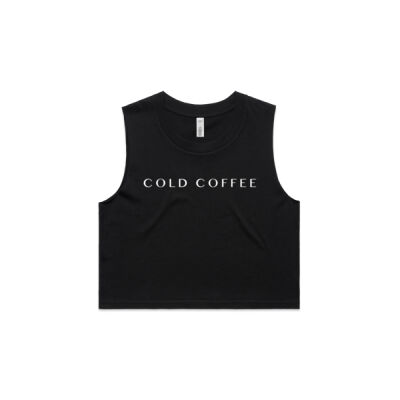 Women's Crop Tank | PRINT (14days) | CAPS | White Thumbnail